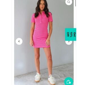 Pink Striped Dress